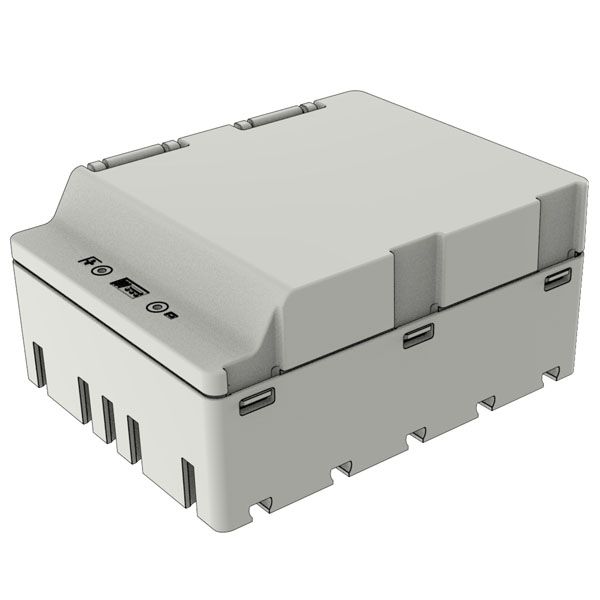 Batteriehalter (6xAA), silber