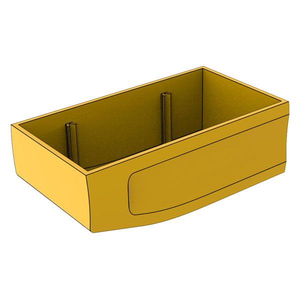 Kippmulde 90x50, gelb