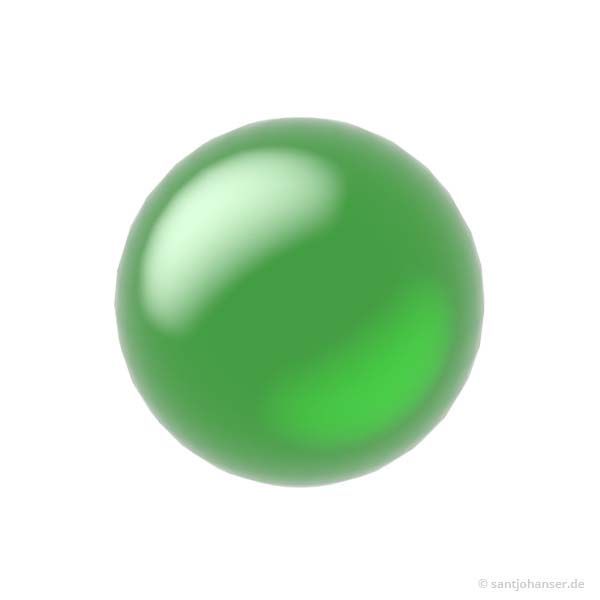 Glaskugel D 12 mm, grün