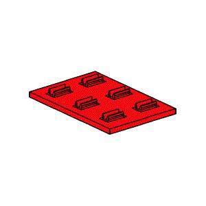 V-Bauplatte·30x45, rot (gebraucht)